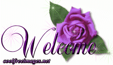 sayings welcome purple rose.gif