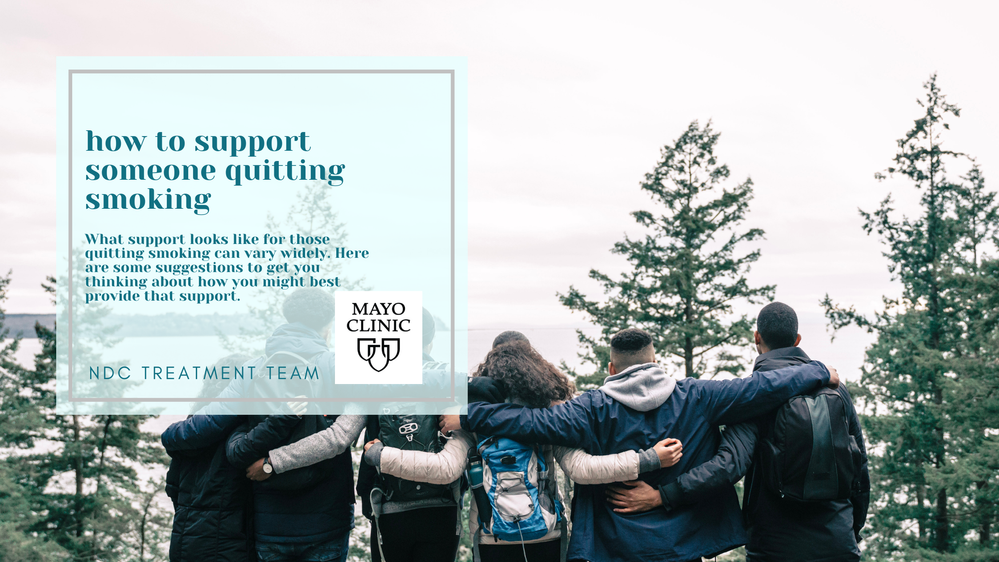 How to support someone quitting smoking